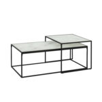 Diivanilauad 2tk BOLTON 50x55xH43cm, 100x50xH35cm, klaas Diivanilauad ja abilauad ACTONA