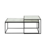Diivanilauad 2tk BOLTON 50x55xH43cm, 100x50xH35cm, klaas Diivanilauad ja abilauad ACTONA
