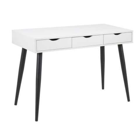 Kirjutuslaud NEPTUN 110x50xH77cm, valge/must, melamiinplaat, metall Kirjutuslauad ACTONA