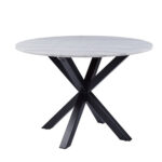 Söögilaud HEAVEN D110xH76cm, valge marmor, lauaplaat: marmor, jalad: metall Söögilauad ACTONA