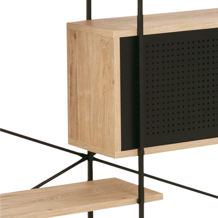 Riiul ANGUS 3/5-ne, 172x27xH188cm, tamm Elutoamööbel ACTONA