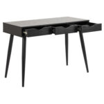 Kirjutuslaud NEPTUN 110x50xH77cm, must, melamiinplaat, metall Kirjutuslauad ACTONA