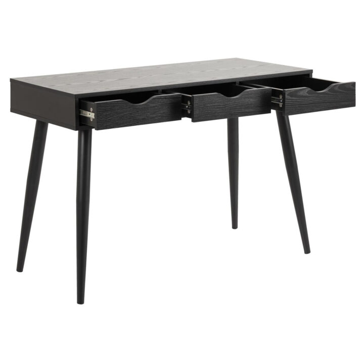 Kirjutuslaud NEPTUN 110x50xH77cm, must, melamiinplaat, metall Kirjutuslauad ACTONA