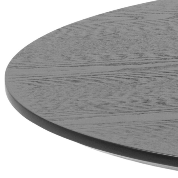 Baarilaud IBIZA D60xH105cm, lauaplaat: spoonitud MDF, värv: must saar, jalg: must matt metall Baarilauad ACTONA
