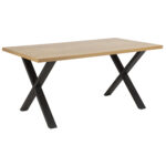 Söögilaud WALES 160x90xH75cm, ristjalad, lauaplaat: melamiin, jalad: metall Söögilauad ACTONA