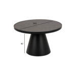 Diivanilaud SOLI D65xH40cm, must klaas, metall Diivanilauad ja abilauad ACTONA