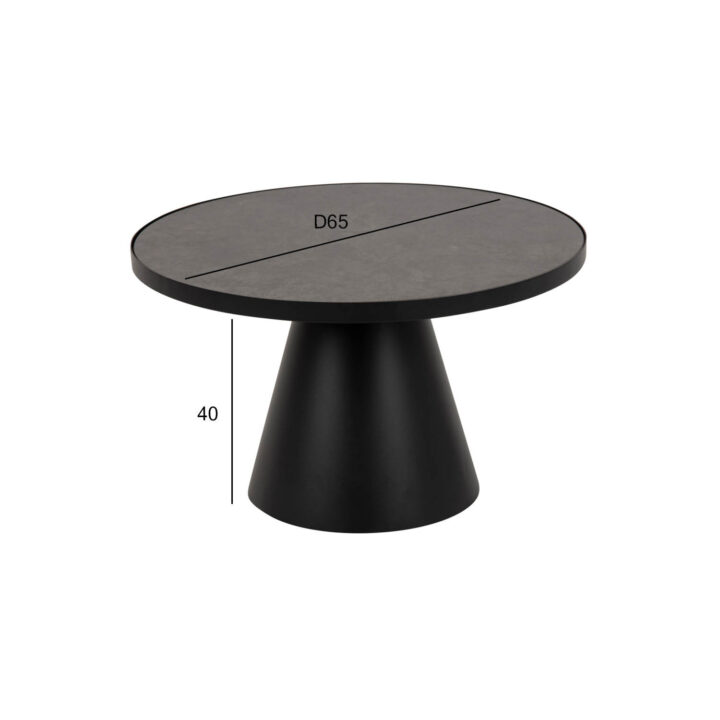 Diivanilaud SOLI D65xH40cm, must klaas, metall Diivanilauad ja abilauad ACTONA