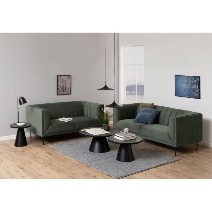 Diivanilaud SOLI D65xH40cm, must klaas, metall Diivanilauad ja abilauad ACTONA