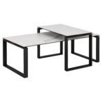 Diivanilauad 2tk KATRINE 115x55xH37,5cm, 69x40xH45cm, valge Diivanilauad ja abilauad ACTONA