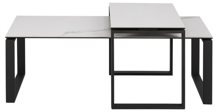 Diivanilauad 2tk KATRINE 115x55xH37,5cm, 69x40xH45cm, valge Diivanilauad ja abilauad ACTONA