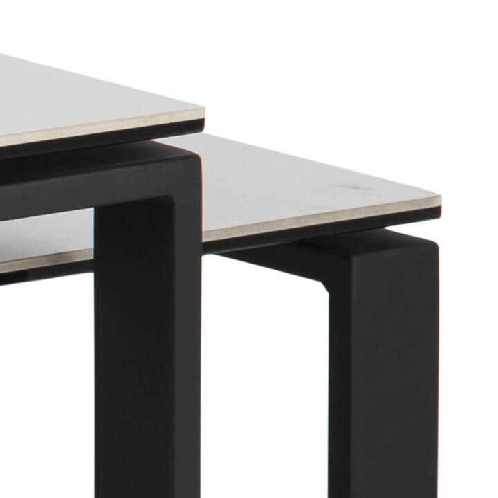 Diivanilauad 2tk KATRINE 115x55xH37,5cm, 69x40xH45cm, valge Diivanilauad ja abilauad ACTONA