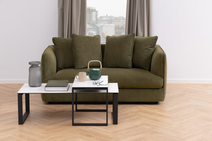 Diivanilauad 2tk KATRINE 115x55xH37,5cm, 69x40xH45cm, valge Diivanilauad ja abilauad ACTONA