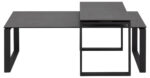Diivanilauad 2tk KATRINE 115x55xH37,5cm, 69x40xH45cm, must Diivanilauad ja abilauad ACTONA