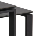 Diivanilauad 2tk KATRINE 115x55xH37,5cm, 69x40xH45cm, must Diivanilauad ja abilauad ACTONA