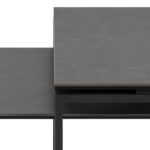 Diivanilauad 2tk KATRINE 115x55xH37,5cm, 69x40xH45cm, must Diivanilauad ja abilauad ACTONA