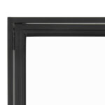 Vitriinkapp SEAFORD 77x35xH185,6cm, must Elutoamööbel ACTONA