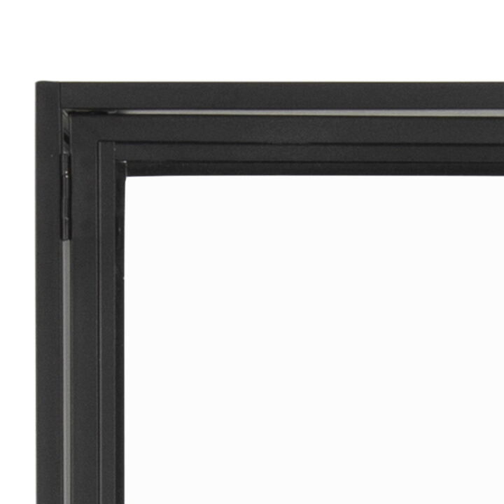 Vitriinkapp SEAFORD 77x35xH185,6cm, must Elutoamööbel ACTONA