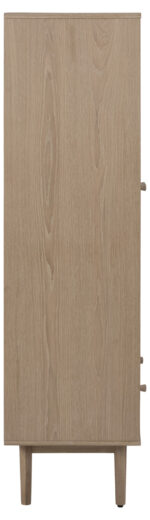 Vitriinkapp ASTON 80x40xH144,8cm, hele tamm Elutoamööbel ACTONA