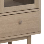 Vitriinkapp ASTON 80x40xH144,8cm, hele tamm Elutoamööbel ACTONA