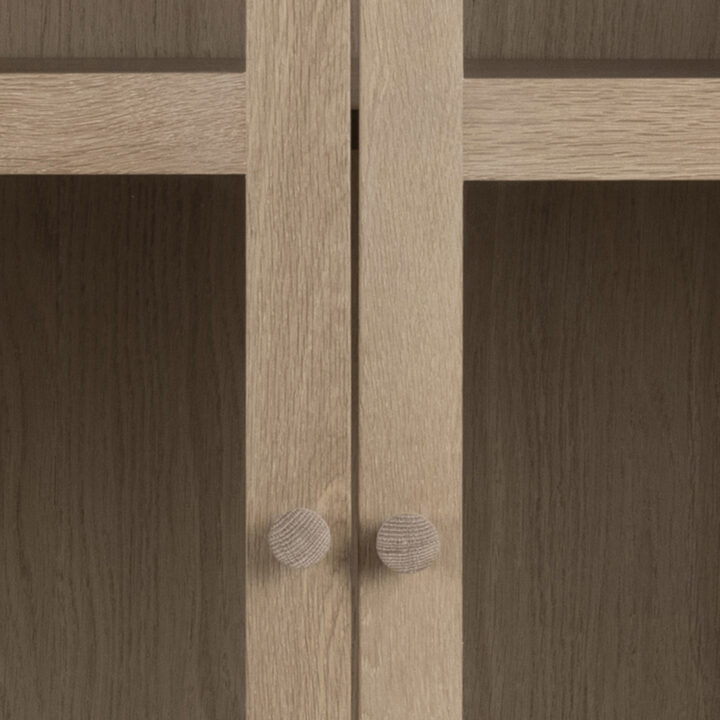 Vitriinkapp ASTON 80x40xH144,8cm, hele tamm Elutoamööbel ACTONA