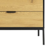 Kapp SEAFORD 160x40xH80cm, must Elutoamööbel ACTONA