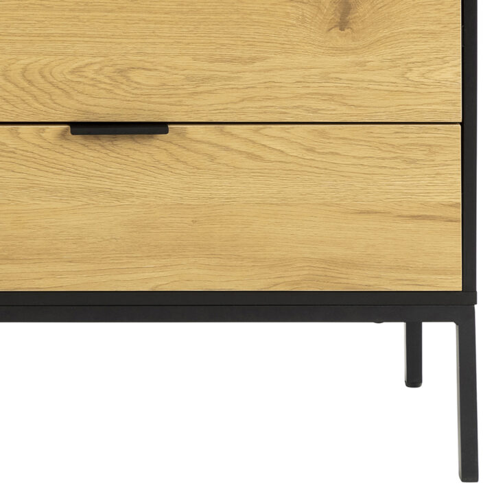 Kapp SEAFORD 160x40xH80cm, must Elutoamööbel ACTONA