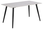 Söögilaud WICKLOW 140x80xH75cm, valge, keraamiline plaat, metall Söögilauad ACTONA