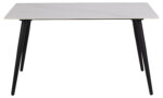 Söögilaud WICKLOW 140x80xH75cm, valge, keraamiline plaat, metall Söögilauad ACTONA
