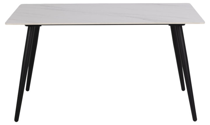 Söögilaud WICKLOW 140x80xH75cm, valge, keraamiline plaat, metall Söögilauad ACTONA