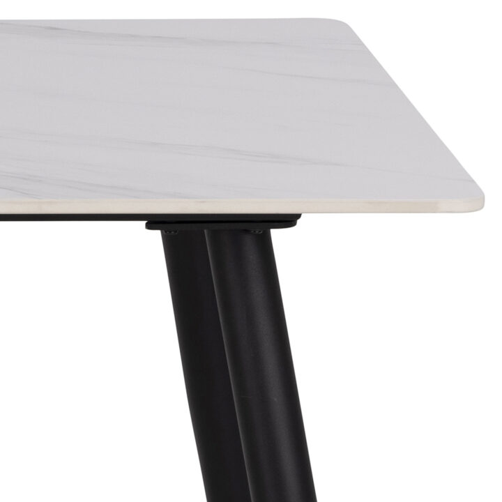 Söögilaud WICKLOW 140x80xH75cm, valge, keraamiline plaat, metall Söögilauad ACTONA