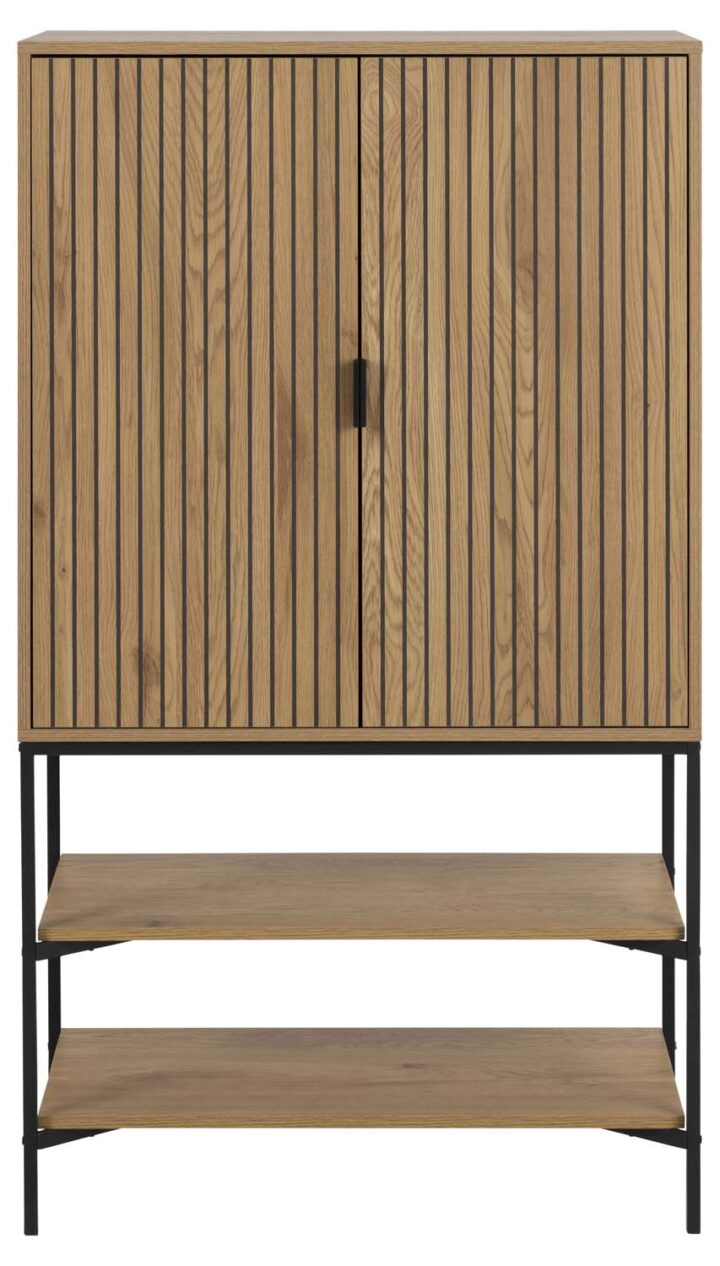 Kummut JAIPUR 80x40xH140cm, naturaalne Elutoamööbel ACTONA