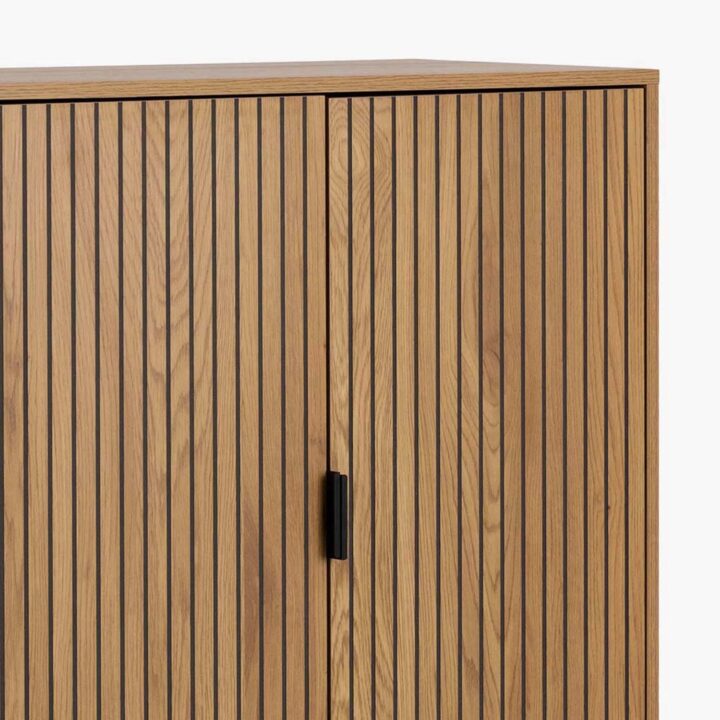 Kummut JAIPUR 80x40xH140cm, naturaalne Elutoamööbel ACTONA