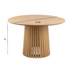 Söögilaud CHRISTO D120xH75cm, naturaalne Söögilauad ACTONA
