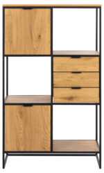 Riiul SWINDON 85x40xH141cm, naturaalne Elutoamööbel ACTONA