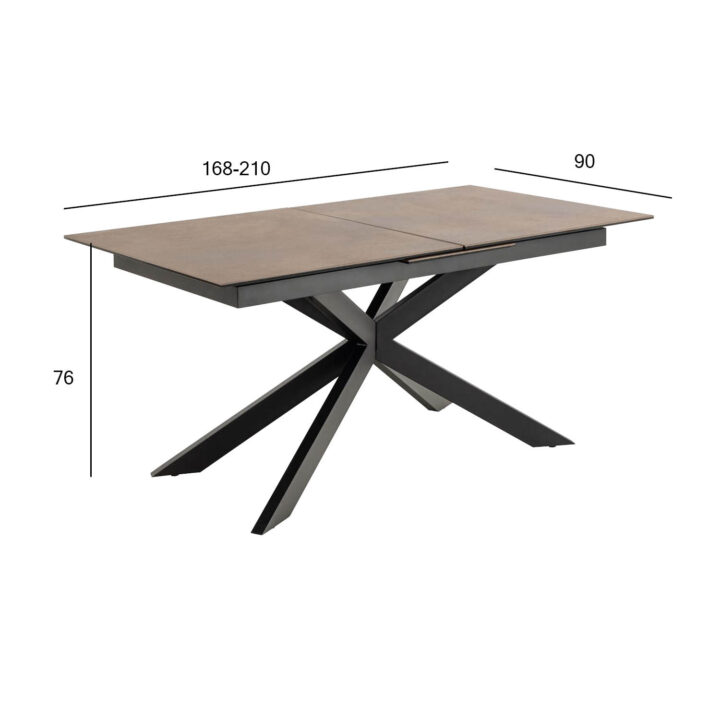 Söögilaud IRWINE 168/210x90xH76cm, pruun Söögilauad ACTONA