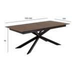Söögilaud IRWINE 200/240x100xH76cm, pruun Söögilauad ACTONA