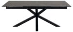 Söögilaud HEAVEN 200/240x100xH76cm, must Söögilauad ACTONA