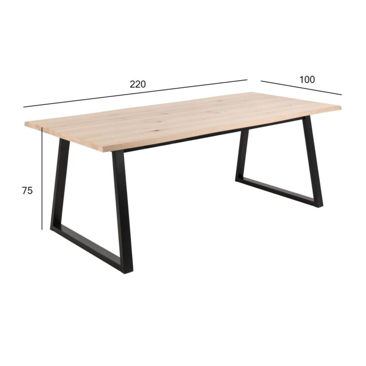 Söögilaud MALIKA 220x100xH75cm, hele tamm Söögilauad ACTONA