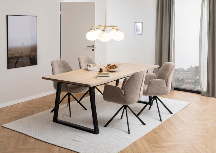 Söögilaud MALIKA 220x100xH75cm, hele tamm Söögilauad ACTONA
