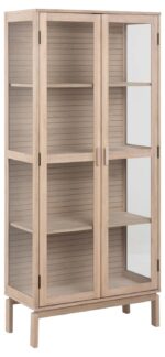 Vitriinkapp LINLEY 80x40xH180cm, beež Elutoamööbel ACTONA