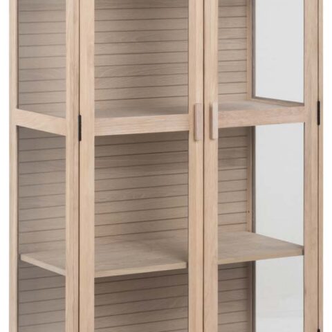 Vitriinkapp LINLEY 80x40xH180cm, beež Elutoamööbel ACTONA