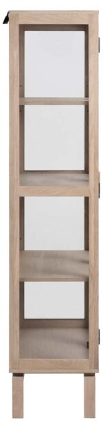 Vitriinkapp LINLEY 80x40xH180cm, beež Elutoamööbel ACTONA