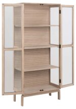 Vitriinkapp LINLEY 80x40xH180cm, beež Elutoamööbel ACTONA