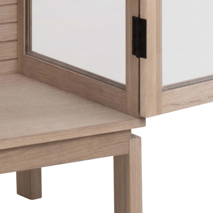 Vitriinkapp LINLEY 80x40xH180cm, beež Elutoamööbel ACTONA