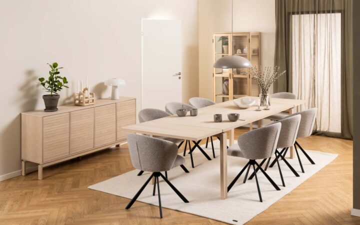 Vitriinkapp LINLEY 80x40xH180cm, beež Elutoamööbel ACTONA
