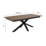 Söögilaud HEAVEN 200/240x100xH76cm, pruun Söögilauad ACTONA