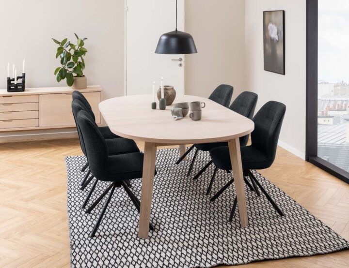 Söögilaud A-LINE D120/220xH75cm, hele tamm Söögilauad ACTONA
