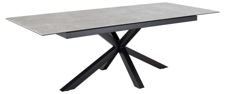 Söögilaud HEAVEN 200/240x100xH76cm, hall, keraamiline plaat Söögilauad Söögilauad