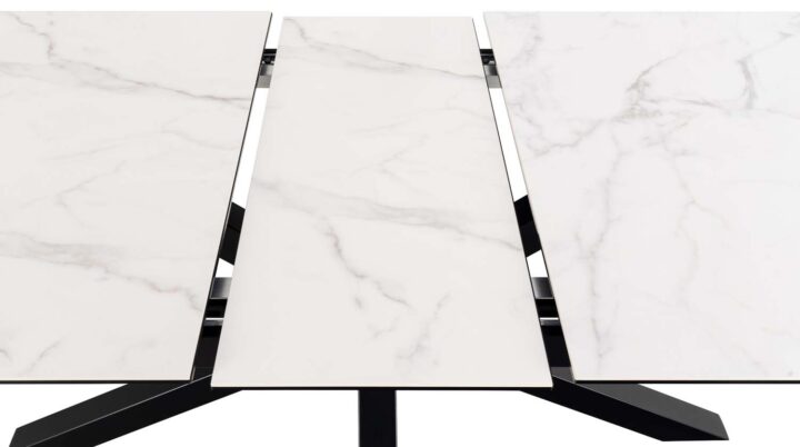 Söögilaud HEAVEN 200/240x100xH76cm, valge, keraamiline plaat Söögilauad Söögilauad