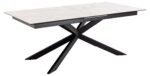Söögilaud IRWINE 200/240x100xH76cm, valge, keraamiline plaat, teras Söögilauad Söögilauad